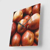 Rode Peren Vierkante Klok (Hoek)