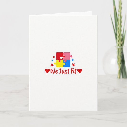 Rode Perfect Fit Liefdeskaart Kaart (Voorkant)