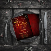  rode perkament budget ,Gold kalligrafie