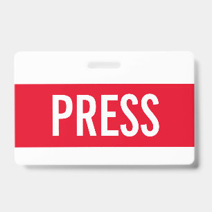Rode Pers All Access Pas Horizontale ID Badge