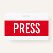 Rode pers Alle Horizontaal ID-badge van toegangspa Badge (Voorkant)