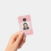 Rode personeelsfotobadge zakelijke beveiliging badge (Handheld)