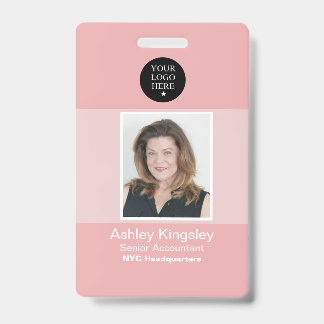 Rode personeelsfotobadge zakelijke beveiliging badge