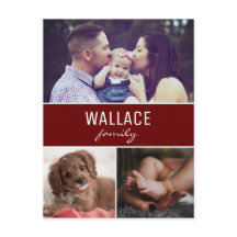 Rode persoonlijke foto, kerst met Collage