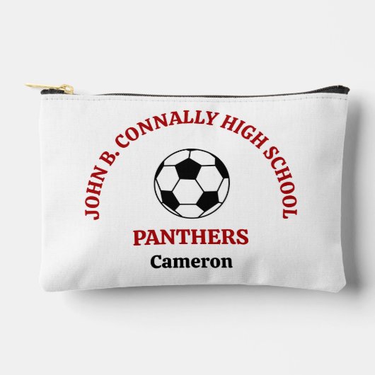 Rode Persoonlijke Hoge School Voetbalteam Etui (Voorkant)