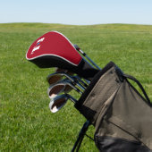 Rode Persoonlijke Monogram Golfheadcover (Insitu)