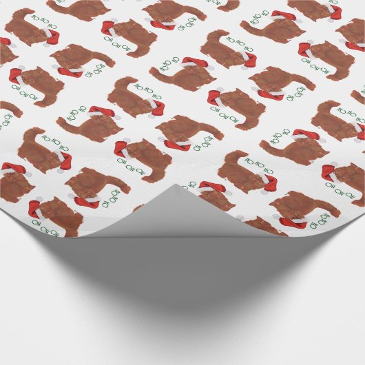 Rode Perzische CAT Giftwrap Cadeaupapier (Hoek)