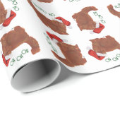 Rode Perzische CAT Giftwrap Cadeaupapier (Rol Hoek)