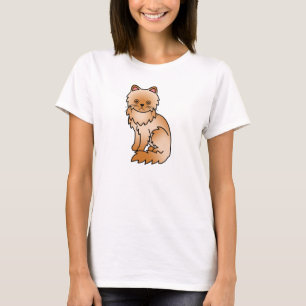 Rode Perzische Kat T-shirt