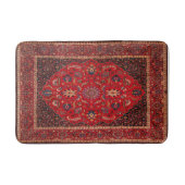 Rode Perzische Rug uit Mashhad Bath Mat (Voorkant)
