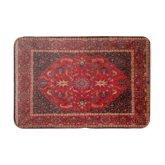 Rode Perzische Rug uit Mashhad Bath Mat