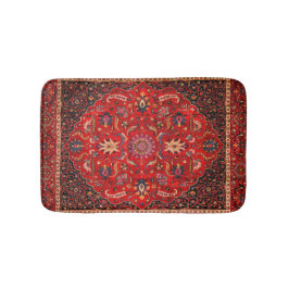 Rode Perzische Rug uit Mashhad Bath Mat