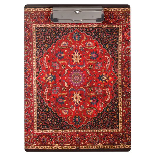 Rode Perzische Rug uit Mashhad Klembord (Voorkant)