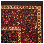 Rode Perzische Rug uit Mashhad Stof (Swatch)