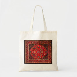 Rode Perzische Rug uit Mashhad Tote Bag