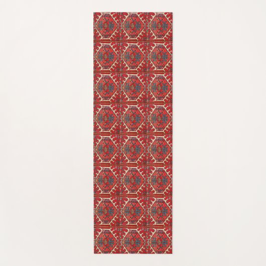  Rode Perzische Tegel Yogamat (Voorkant)