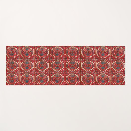  Rode Perzische Tegel Yogamat (Voorkant (horizontaal))