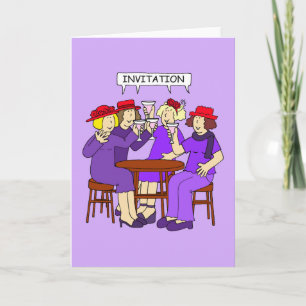 Rode Pet Dames Uitnodiging