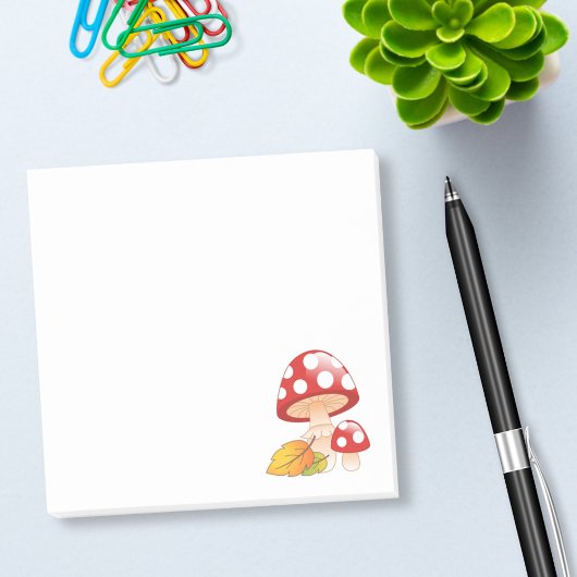 Rode Pet paddestoelen en bladeren Post-it® Notes