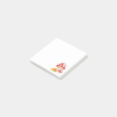 Rode Pet paddestoelen en bladeren Post-it® Notes (Schuin)