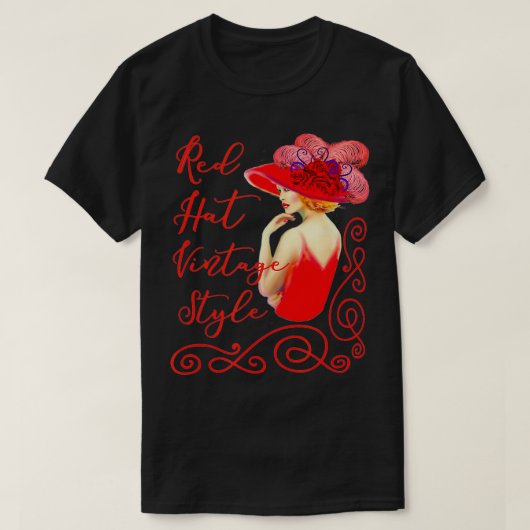Rode Pet  Stijl T-shirt (Design voorkant)