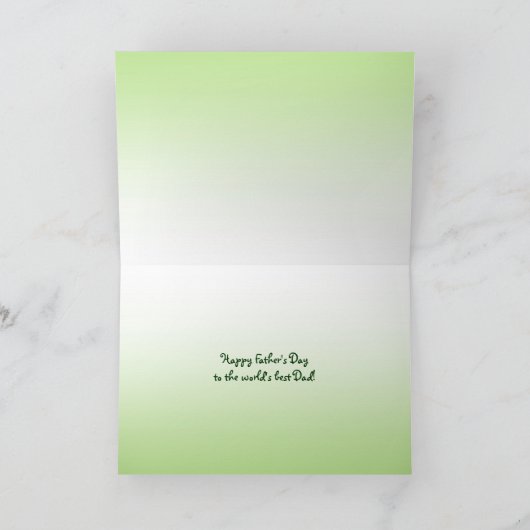 Rode Pet Vaderdag Kaart (Binnen)