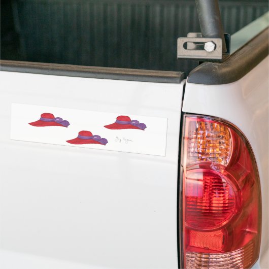 Rode Petten Bumpersticker (Op Truck)