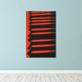 Rode Piano Keys Canvas Afdruk (Insitu (Houten vloer))