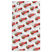 Rode pick-up truck met Cadeaus geschenkzak Klein Cadeauzakje (Voorkant)