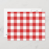 Rode picknick-controleurs briefkaart (Voorkant / Achterkant)