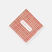 Rode Picknick Plaid Herfst Genderneutraal Baby sho Servet (Hoek)