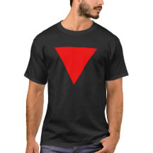 Rode Pijl Driehoek T-shirt