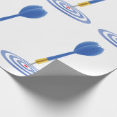 Rode pijl in de roos op doel getroffen cadeaupapier