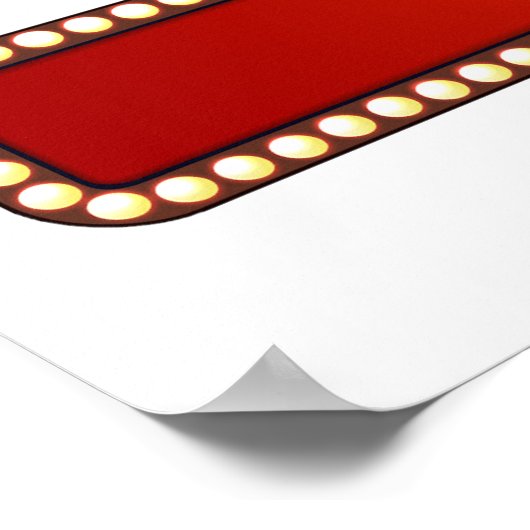 Rode pijl met lichte Poster (Hoek)