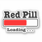 Rode pil laden sticker (Voorkant)