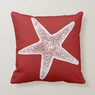 Rode piloot met Starfish Kussen