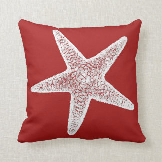 Rode piloot met Starfish Kussen