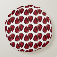 Rode piloot, Sierkussen van de peervorm, ronde pil