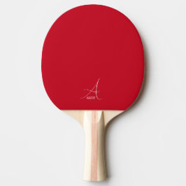 Rode Pingpongbat met Monogram Tafeltennisbatje