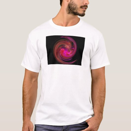 RODE PINK FUCHSIA LIGHT VORTEX T-SHIRT (Voorkant)