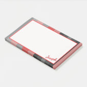 Rode Pinks en grijs Post-it® Notes (Schuin)