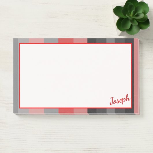 Rode Pinks en grijs Post-it® Notes (Kantoor)
