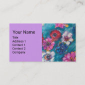 RODE PINKWITSTROMEN IN BLAUWE MONOGRAM BU VISITEKAARTJE (Voorkant)