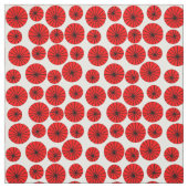 Rode pinwielen stof (Swatch)