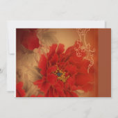 Rode Pioen Dubbel Geluk Chinees Huwelijk Kaart (Achterkant)