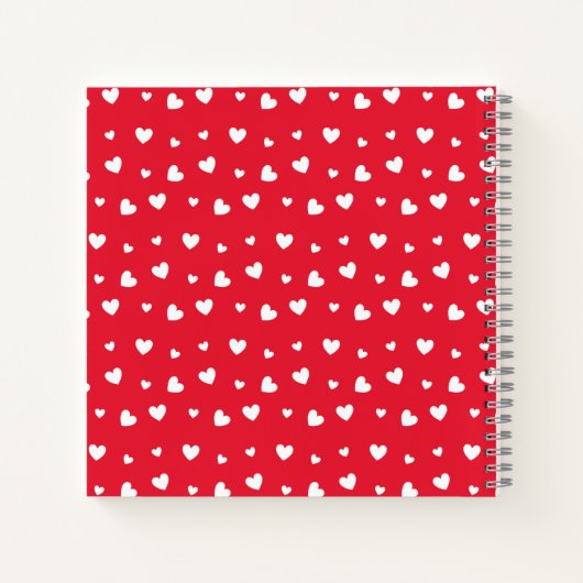 Rode pioenen notitieboek (Achterkant)