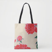 Rode Pioenrozen #1 Tote Bag (Voorkant)