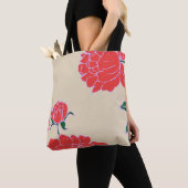 Rode Pioenrozen #1 Tote Bag (Dichtbij)