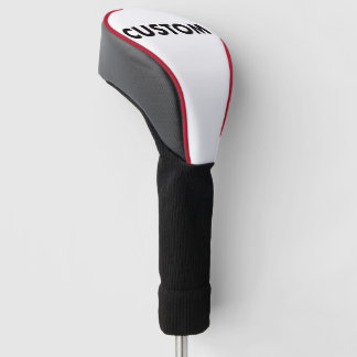 Rode piping aangepaste golf driver hoofdhoes Blank Golfheadcover