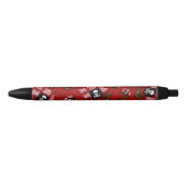 Rode piratenscheepspatroon zwarte inkt pen (Voorkant)